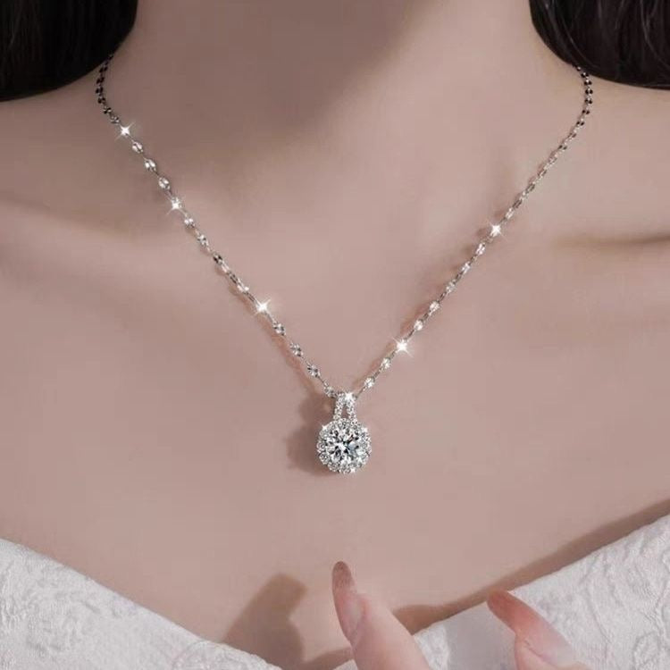 Sunflower Diamond Necklace