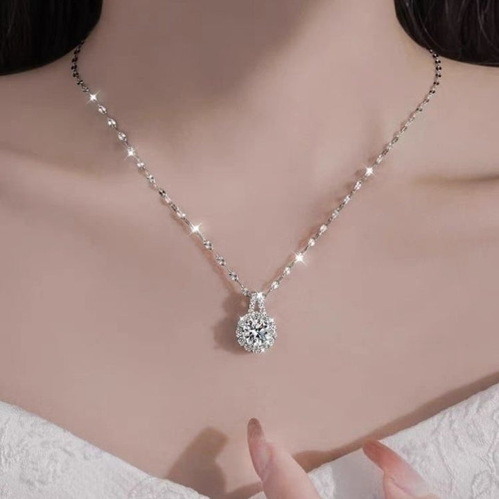 Sunflower Diamond Necklace