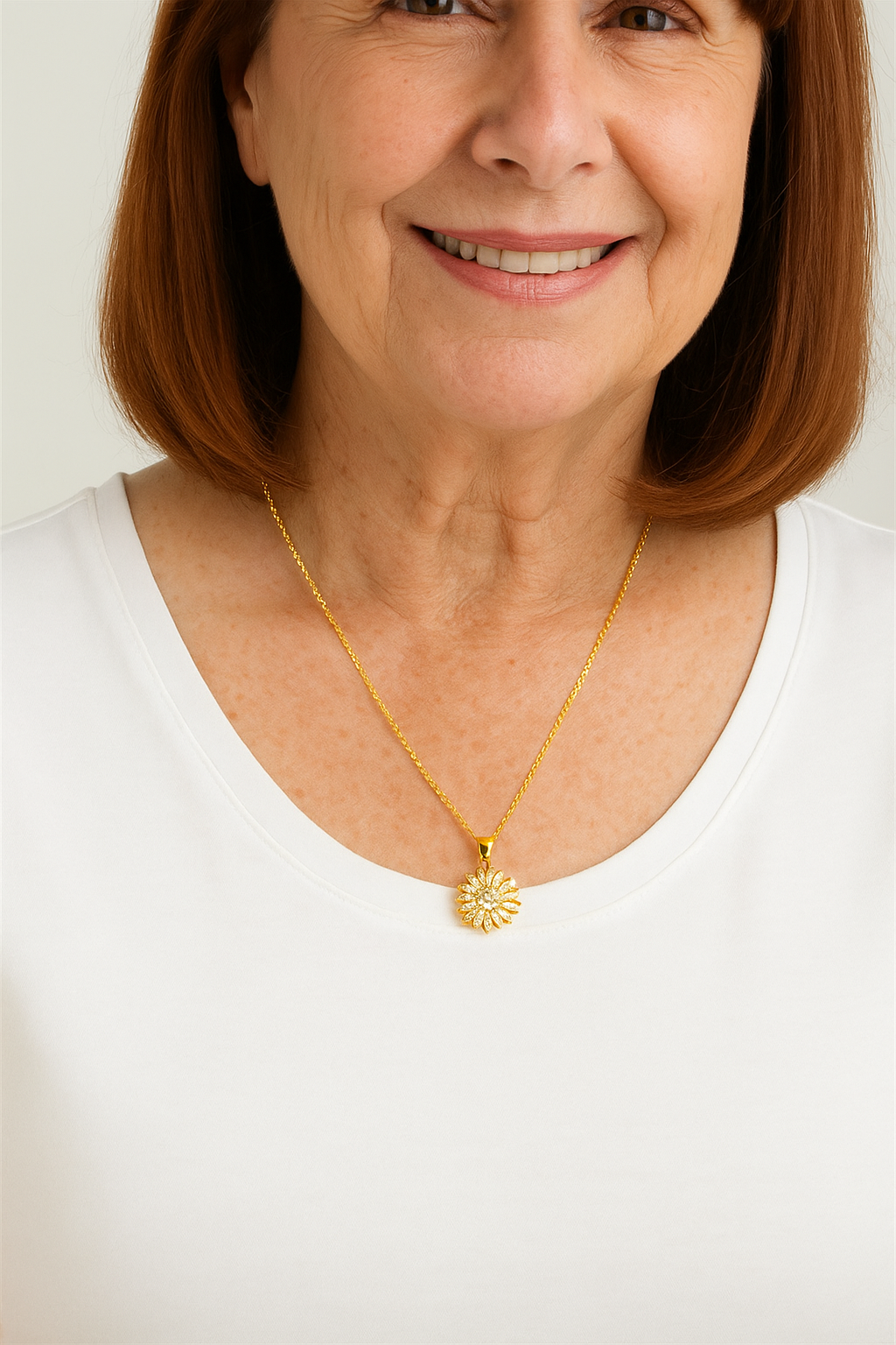 Sunflower Jewelry Set – Necklace