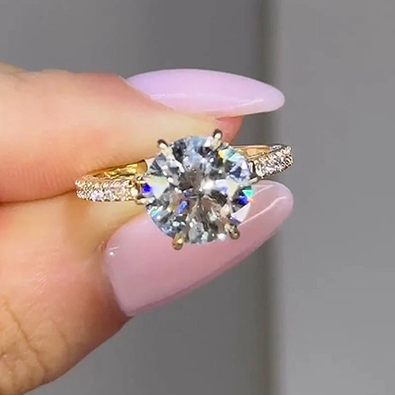 Moissanite Bow Base Design 2.0 Carat Engagement Ring