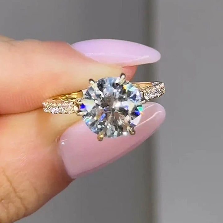 Moissanite Bow Base Design 2.0 Carat Engagement Ring