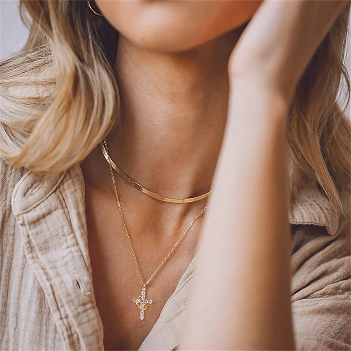 Cross Crown Faith Necklace