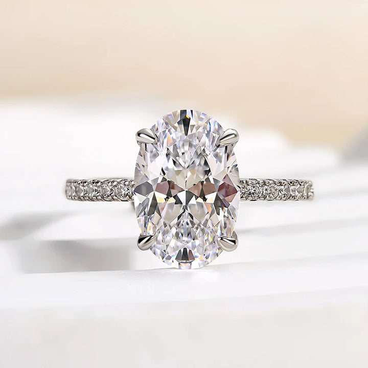 Oval Cut Engagement Ring Promise Ring