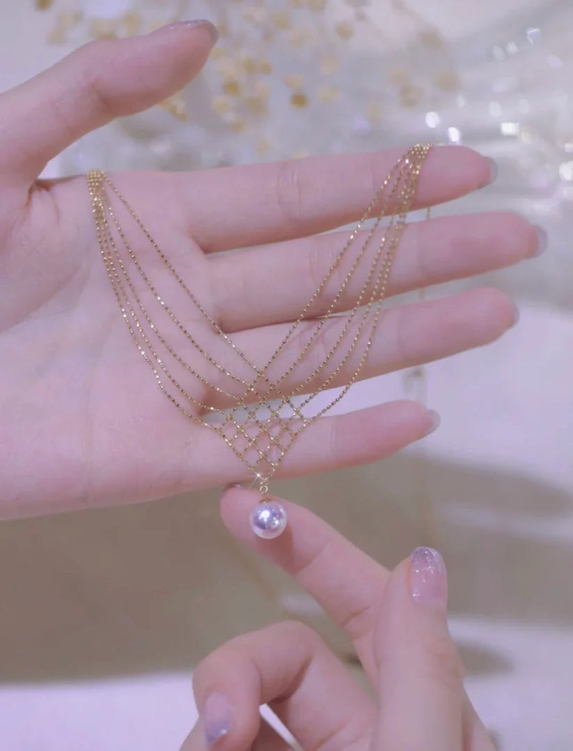24K Gold Luxe Web Chain Necklace