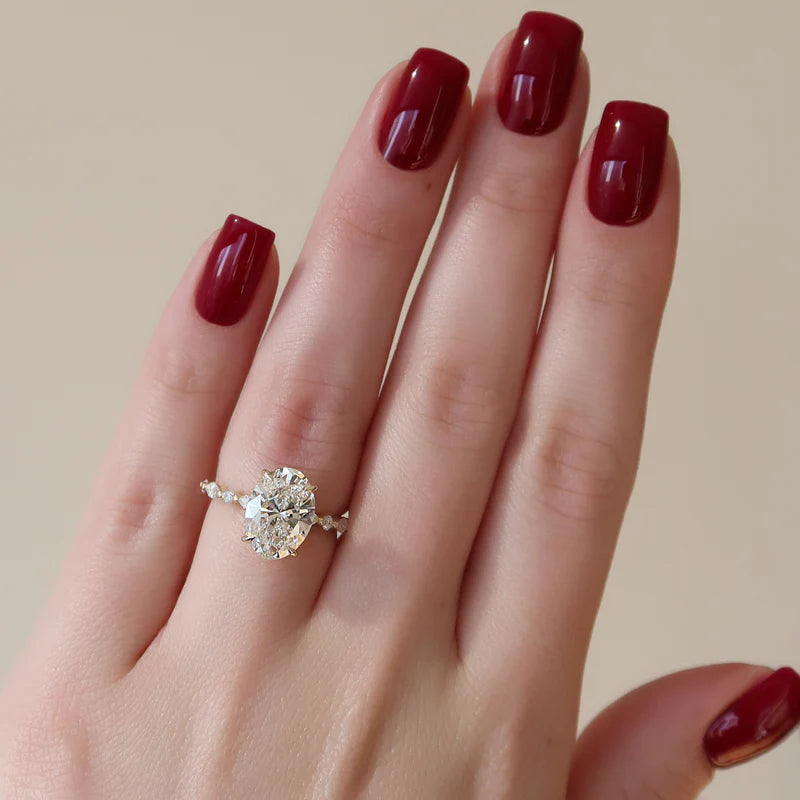 Oval Diamond Engagement Ring