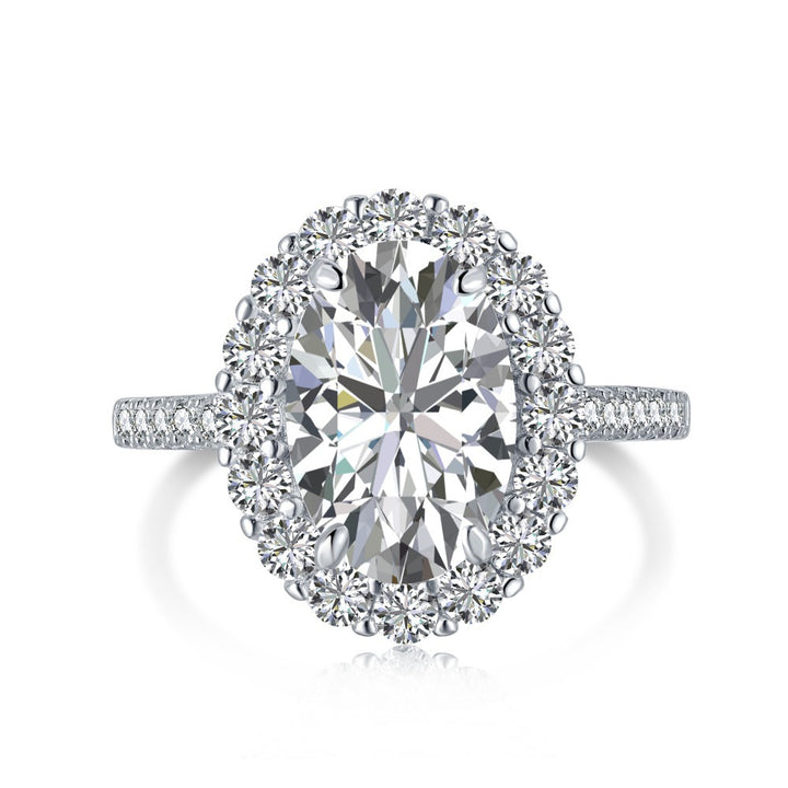 Elegant Moissanite Sterling Silver Ring – Timeless Sparkle