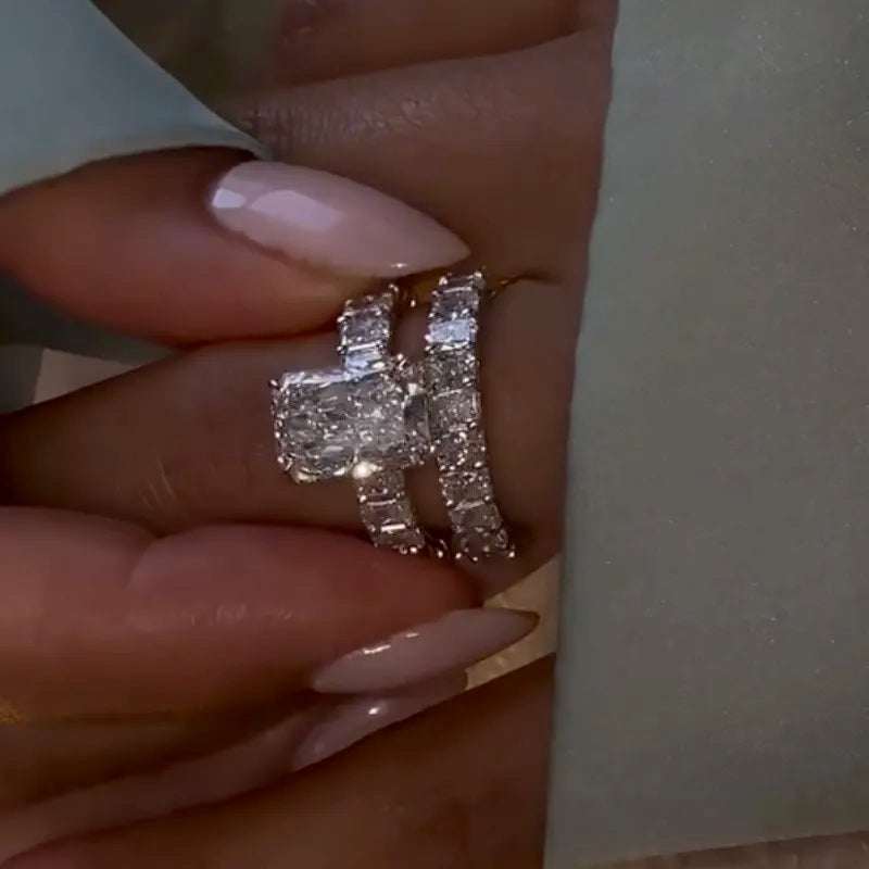 Luxe Radiant Cut Engagement Ring