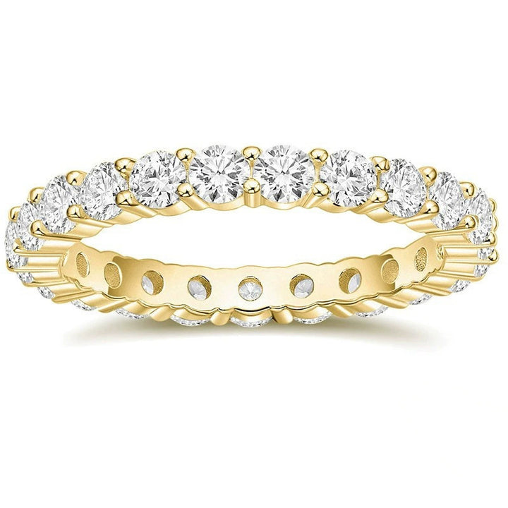 Matching Round Moissanite Wedding Band