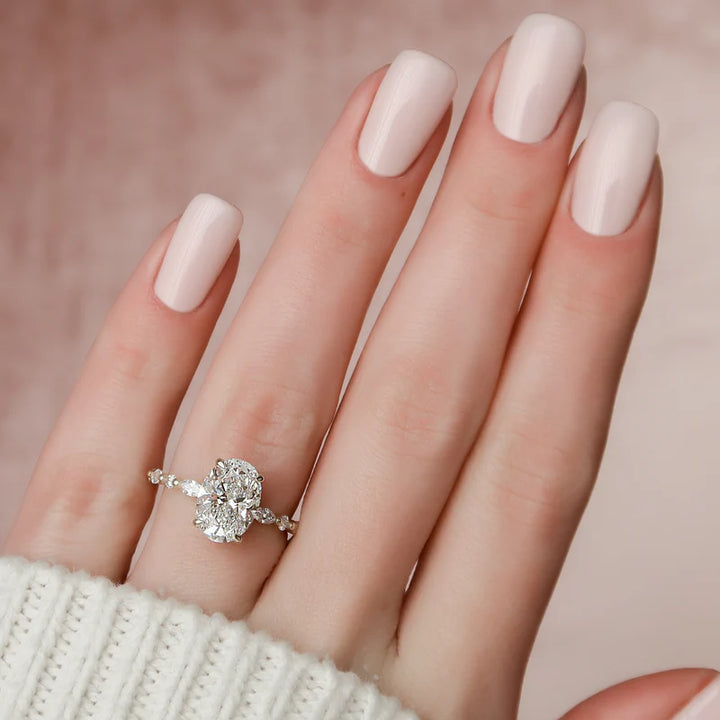 Oval Diamond Engagement Ring