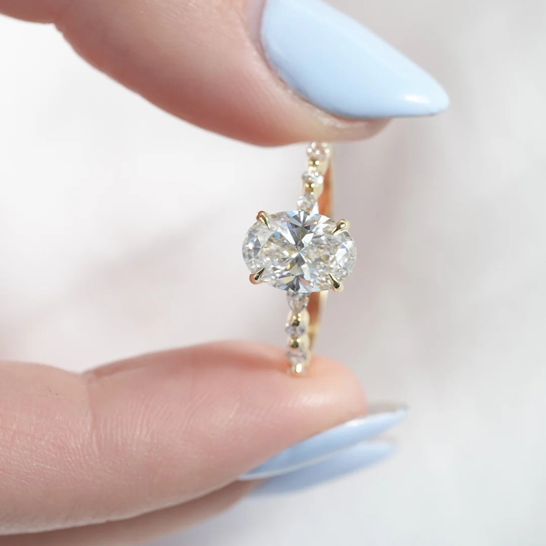 Oval Diamond Engagement Ring