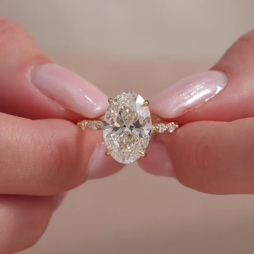 Oval Diamond Engagement Ring