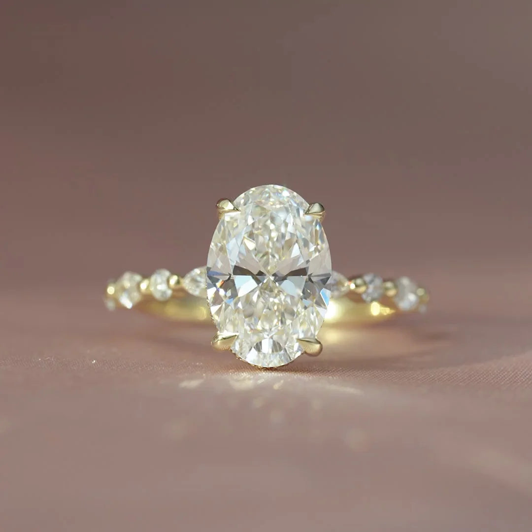 Oval Diamond Engagement Ring