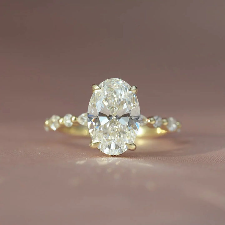 Oval Diamond Engagement Ring