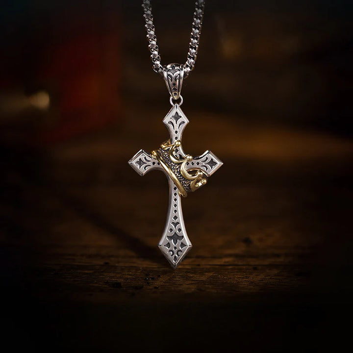 Kingdom Cross & Crown Pendant