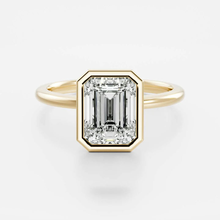 Emerald-Cut Diamond Ring