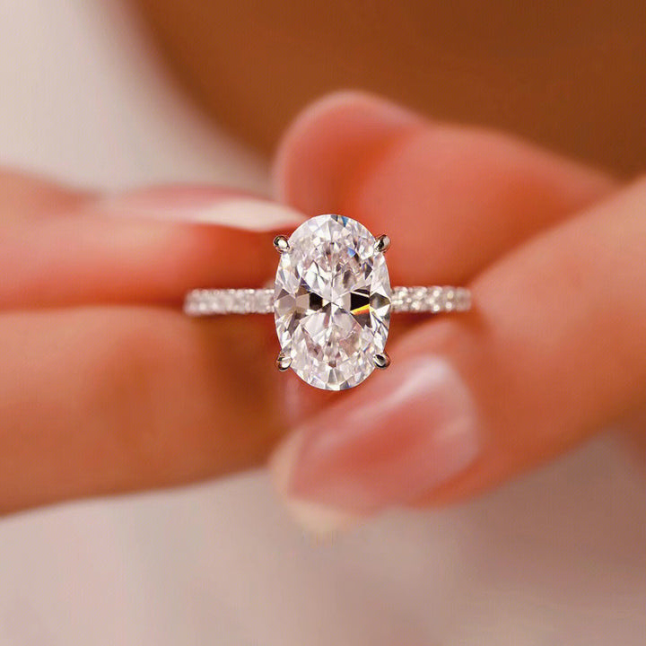 Oval Cut Engagement Ring Promise Ring
