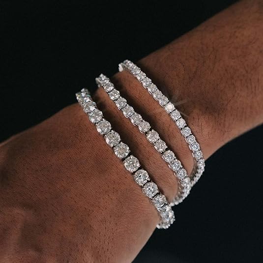 S925 sterling silver Moissanite Tennis Bracelet
