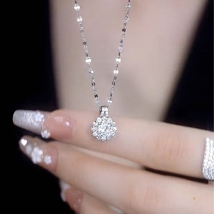 Sunflower Diamond Necklace