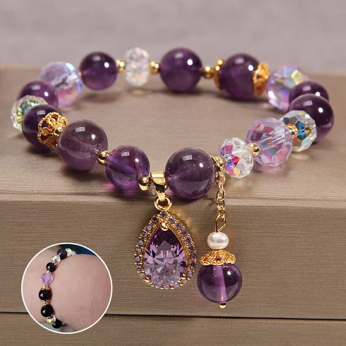 Amethyst Rainfall Charm