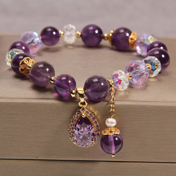 Amethyst Rainfall Charm