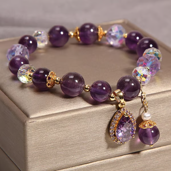 Amethyst Rainfall Charm
