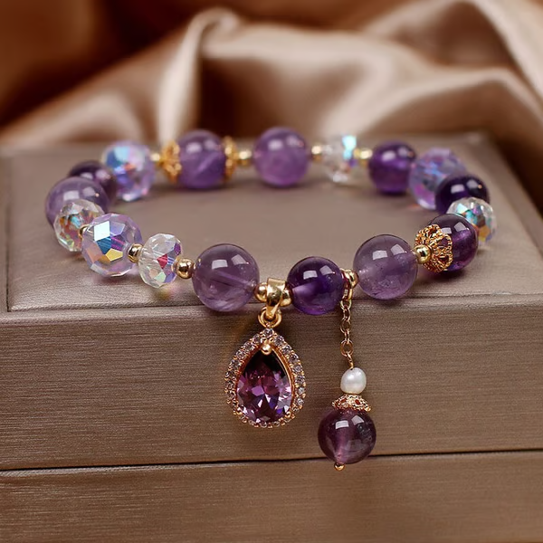 Amethyst Rainfall Charm