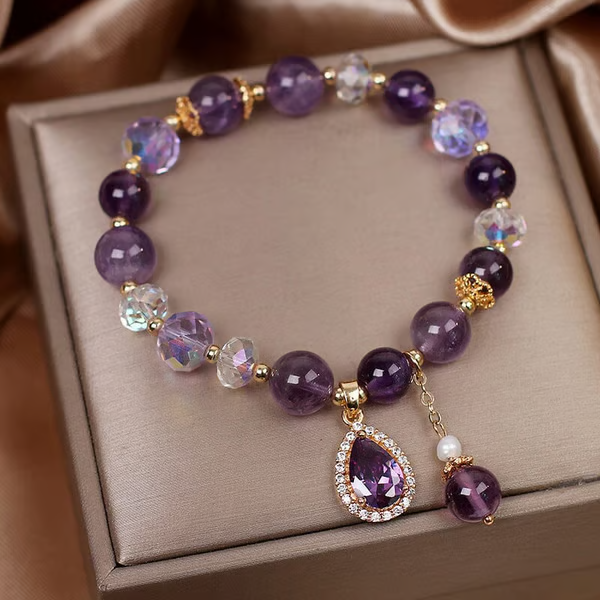 Amethyst Rainfall Charm