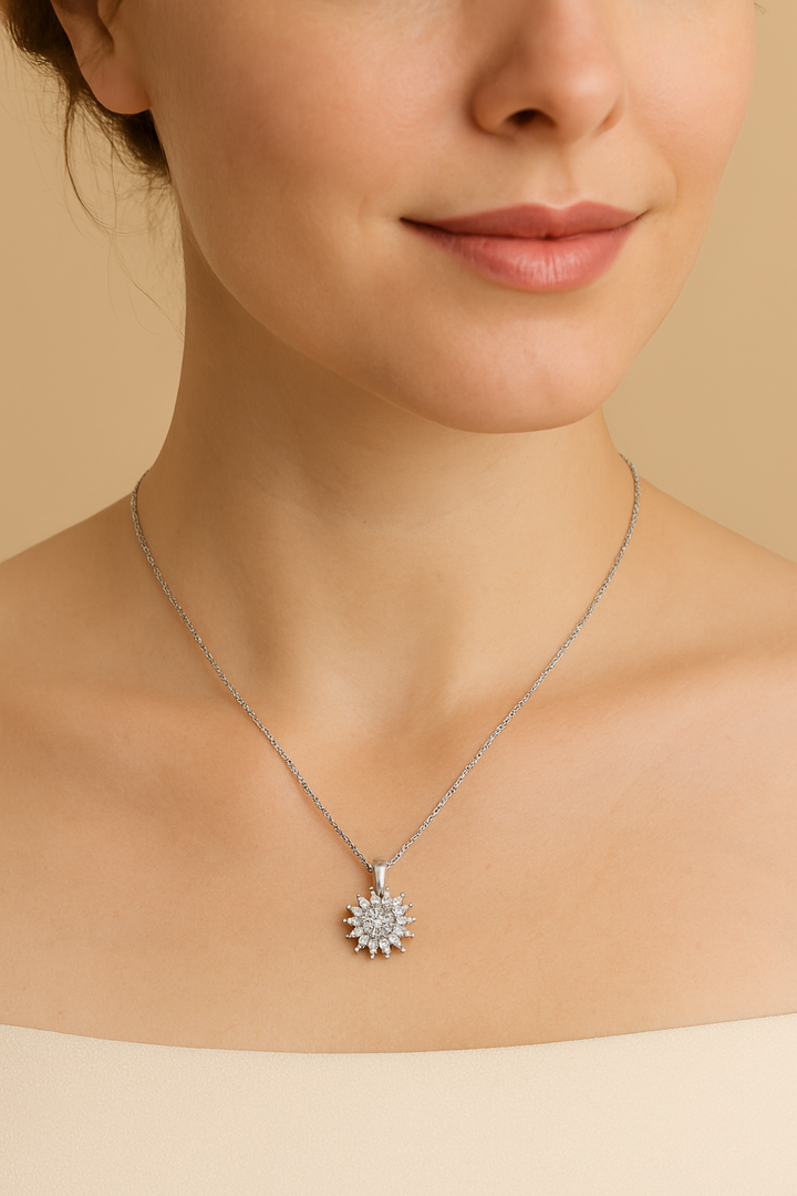 Sunflower Jewelry Set – Necklace