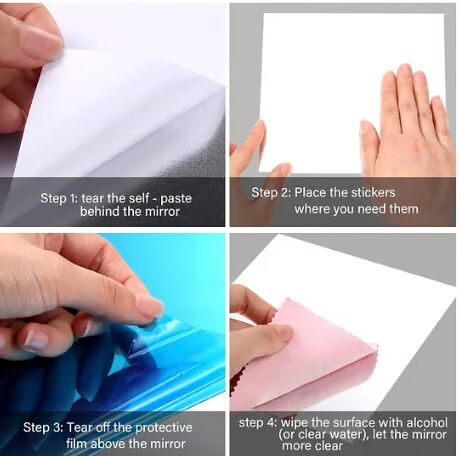 A mirror that does not break - self -adhesive mirror films🥰❤️