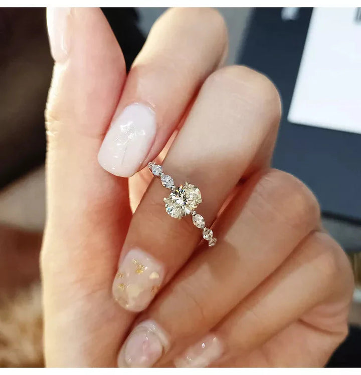 Oval Diamond Engagement Ring