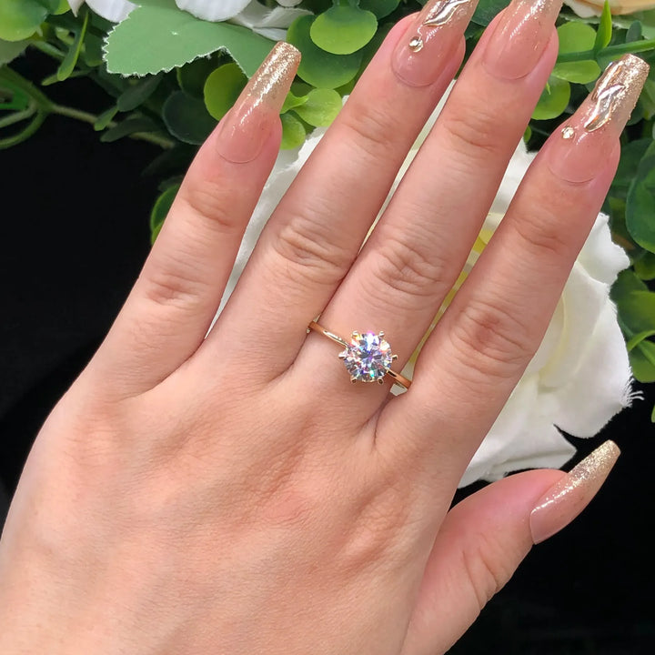 Luxury Moissanite Engagement Ring