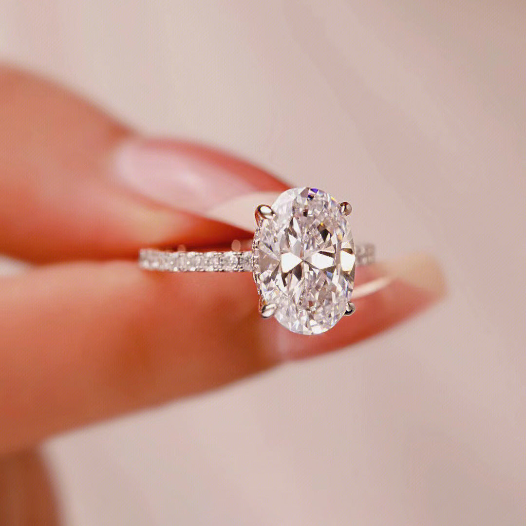 Oval Cut Engagement Ring Promise Ring