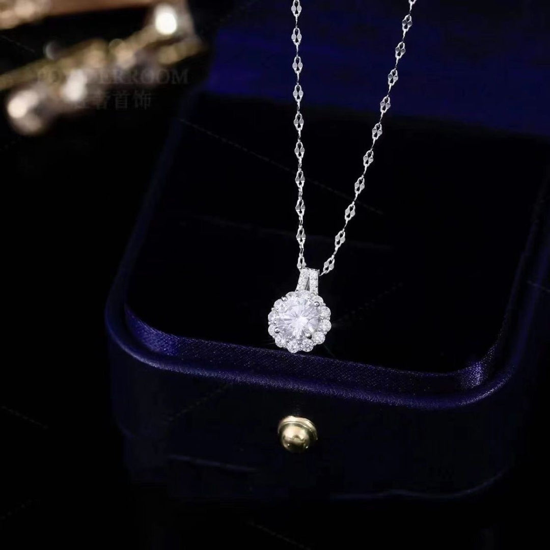 Sunflower Diamond Necklace