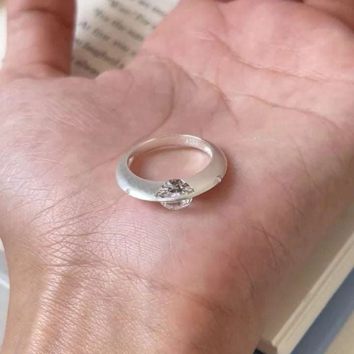 Sterling Silver Orbiting Planet Ring