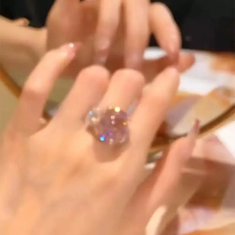 Blush & Bold–Dainty Pink Diamond Pinky Rin