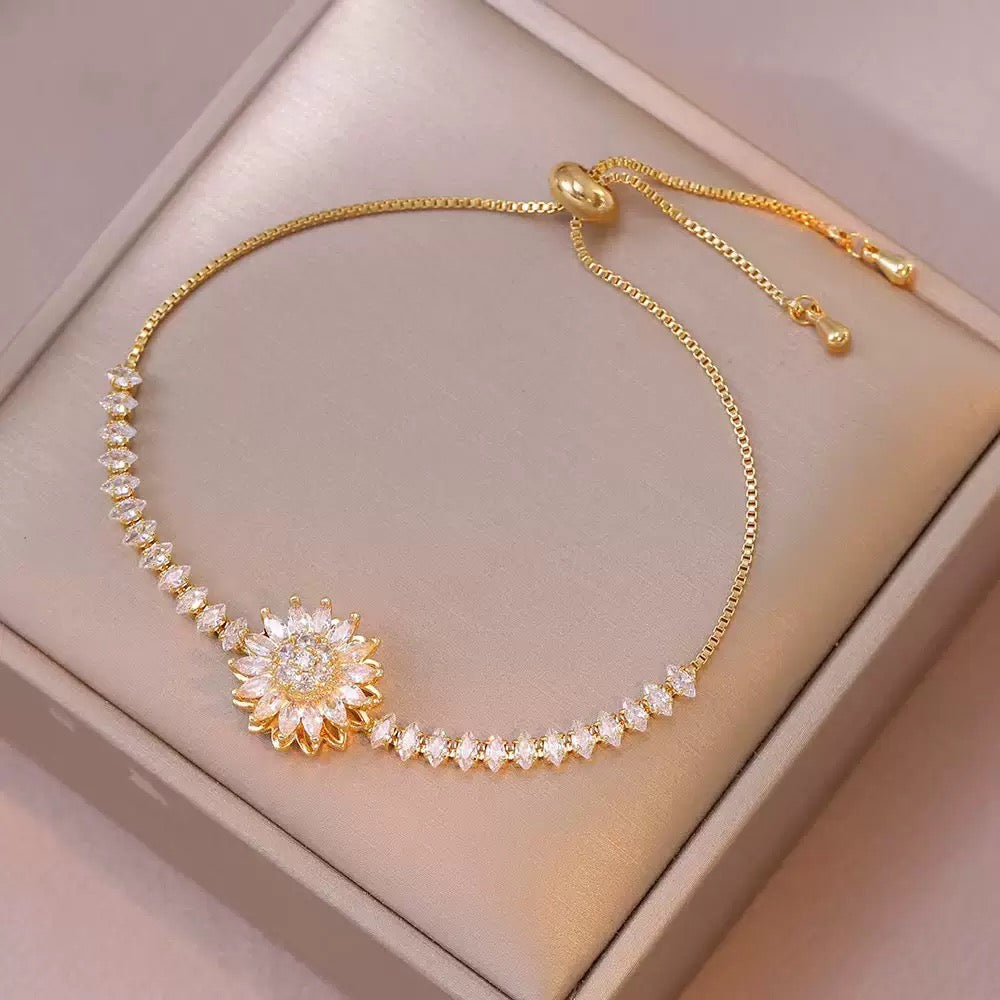 Sunflower Jewelry Set – Necklace