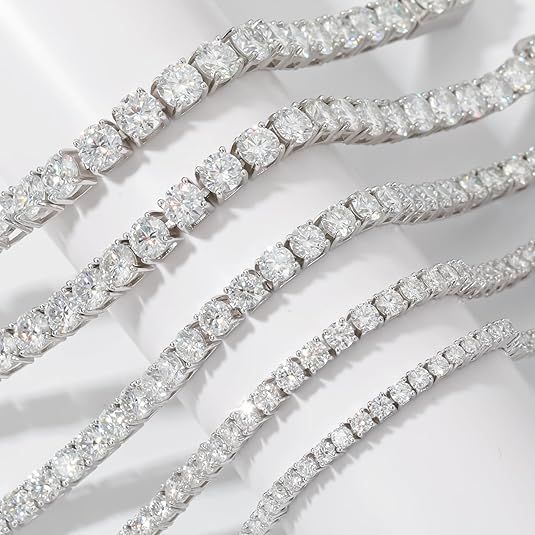 S925 sterling silver Moissanite Tennis Bracelet