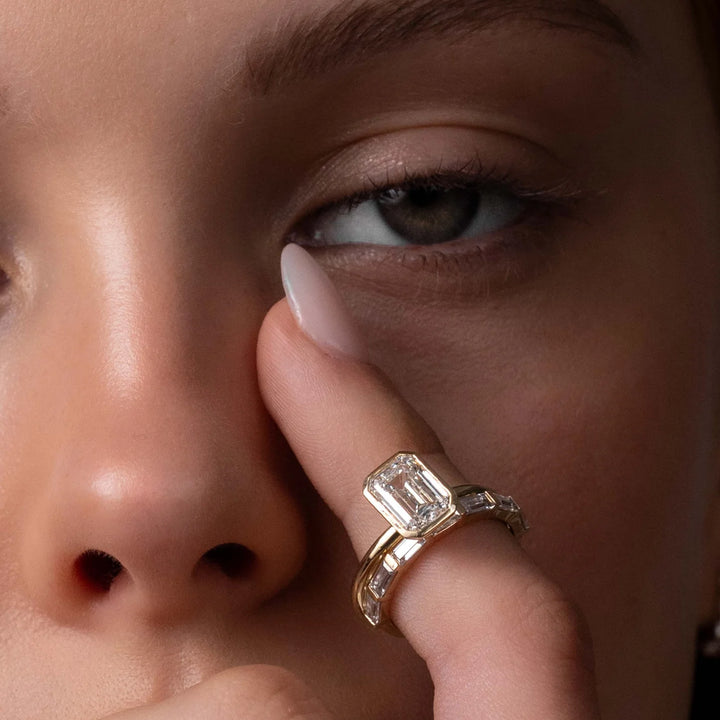 Emerald-Cut Diamond Ring