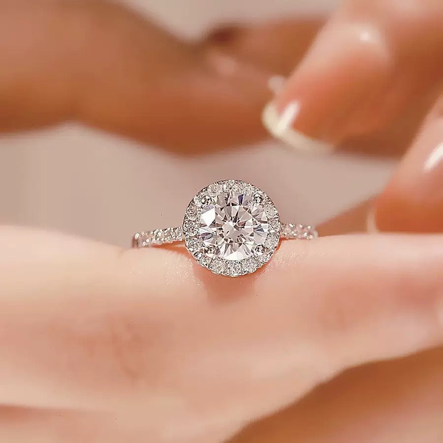 Nebula Diamond Ring – A Galaxy of Eternal Light