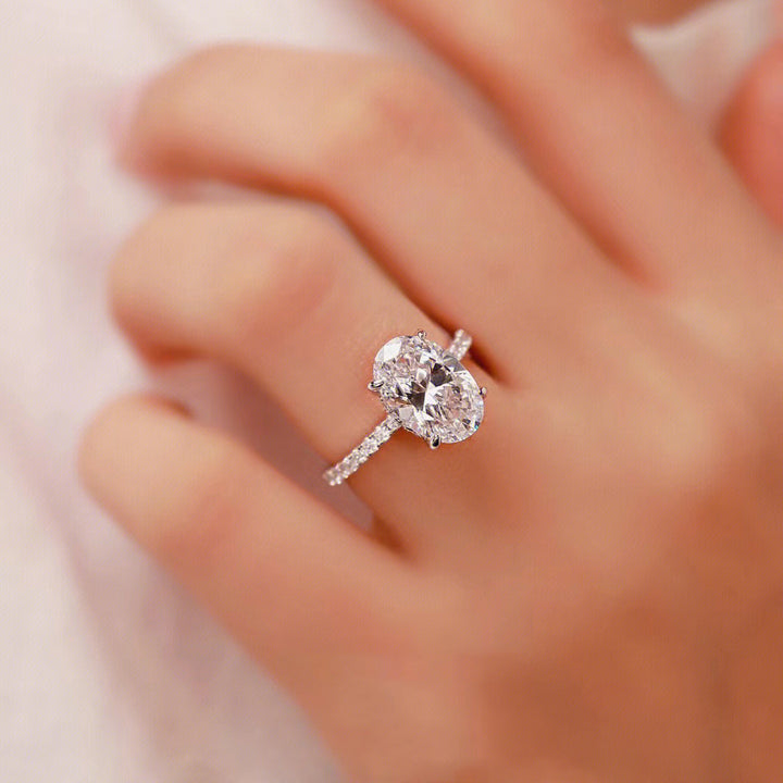 Oval Cut Engagement Ring Promise Ring