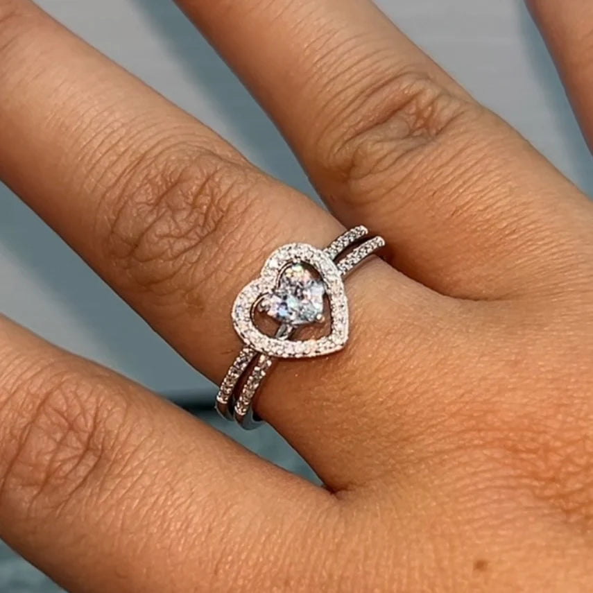 Perfect Match Sterling Silver Ring Set – Wear Together or Separate