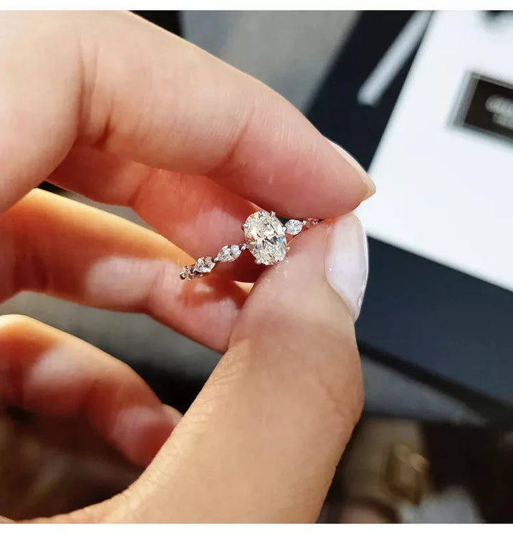Oval Diamond Engagement Ring