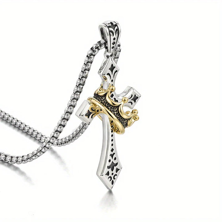 Kingdom Cross & Crown Pendant