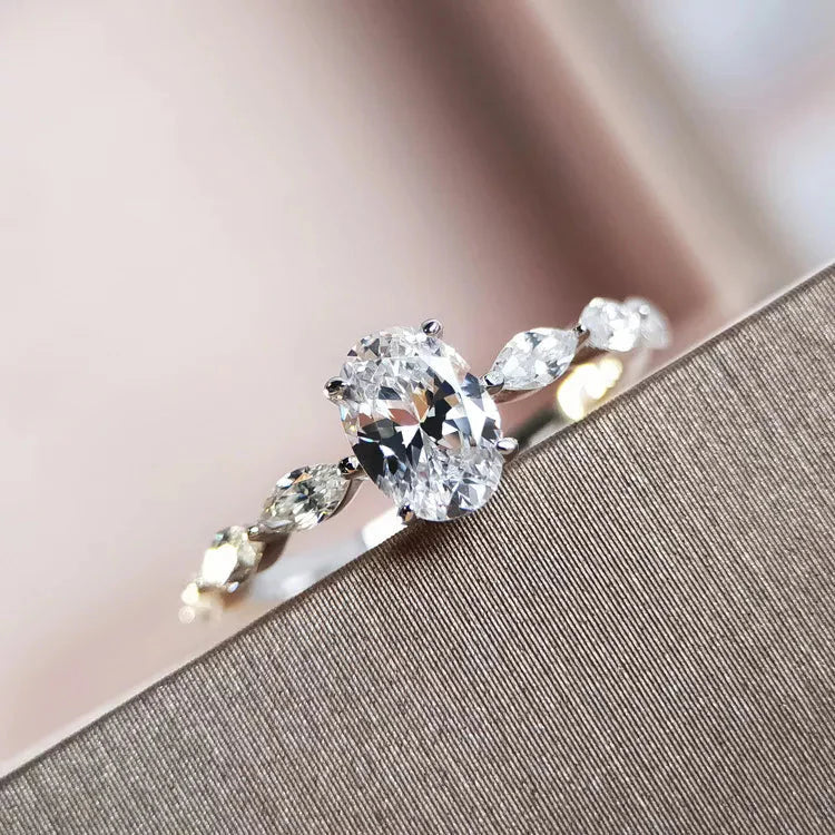 Oval Diamond Engagement Ring