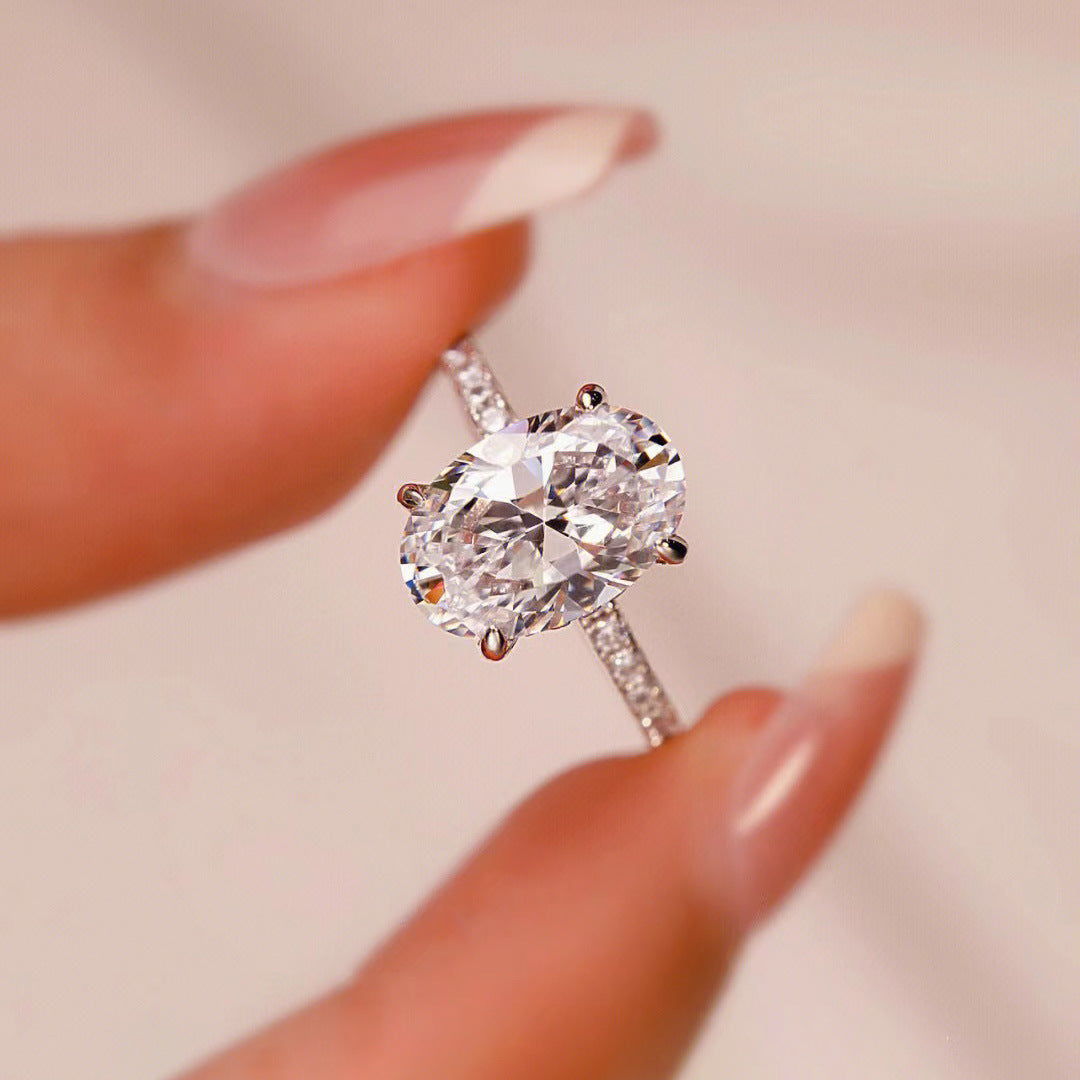 Oval Cut Engagement Ring Promise Ring