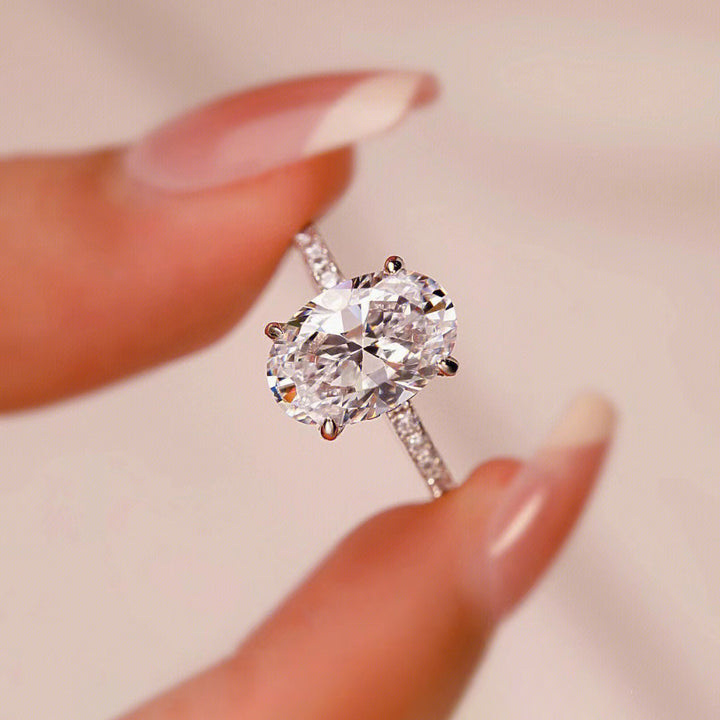 Oval Cut Engagement Ring Promise Ring