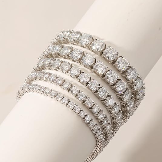 S925 sterling silver Moissanite Tennis Bracelet