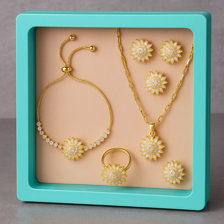 Sunflower Jewelry Set – Necklace