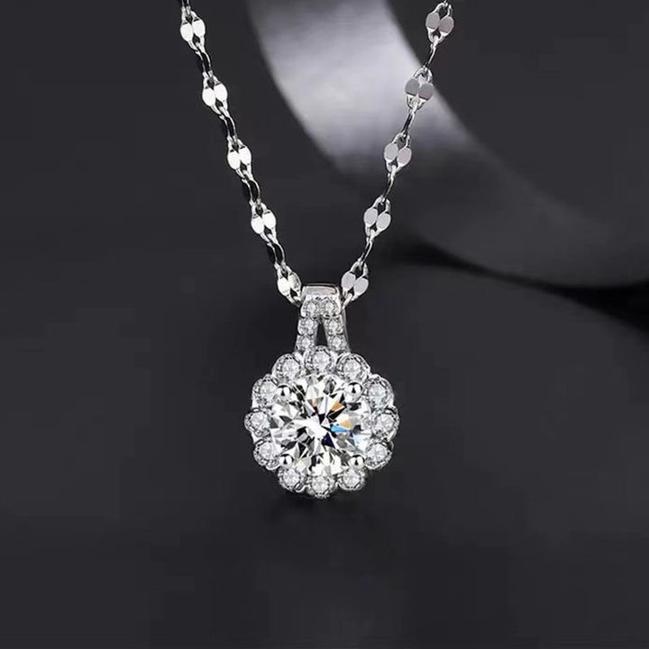 Sunflower Diamond Necklace