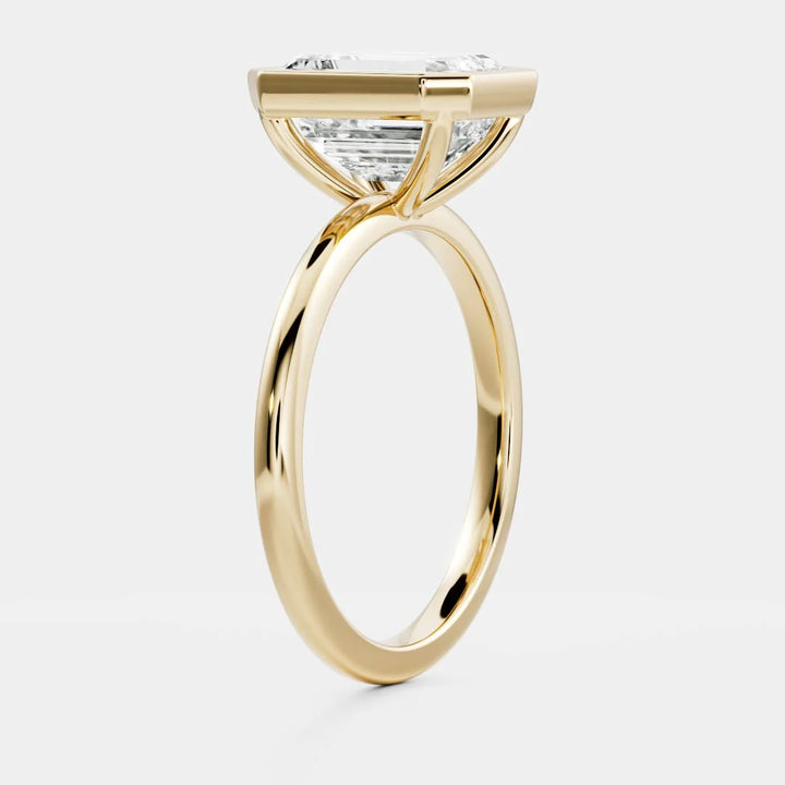 Emerald-Cut Diamond Ring